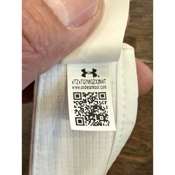 Under Armour Mens White UA Launch ArmourVent Reflectivity Visor Running OSFA - Picture 8 of 9